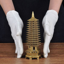 Lianshantang all brass 13th floor Wenchang Tower decoration home living room office desktop study room decoration work