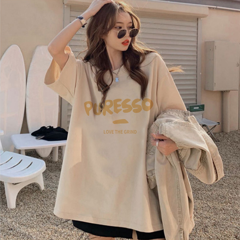 Plus Size 150kg European Style Trendy Letter Print Pure Cotton Short-Sleeve T-Shirt for Women, Summer 2026 New Style, Lazy Style Loose Top Plus Size 150kg European Style Trendy Letter Print Pure Cotton Short-Sleeve T-Shirt for Women, Summer 2026 New Style, Lazy Style Loose Top