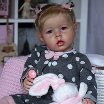 New soft glue doll Liam 22-inch reborn baby doll with hand-painted veins visible cross-border