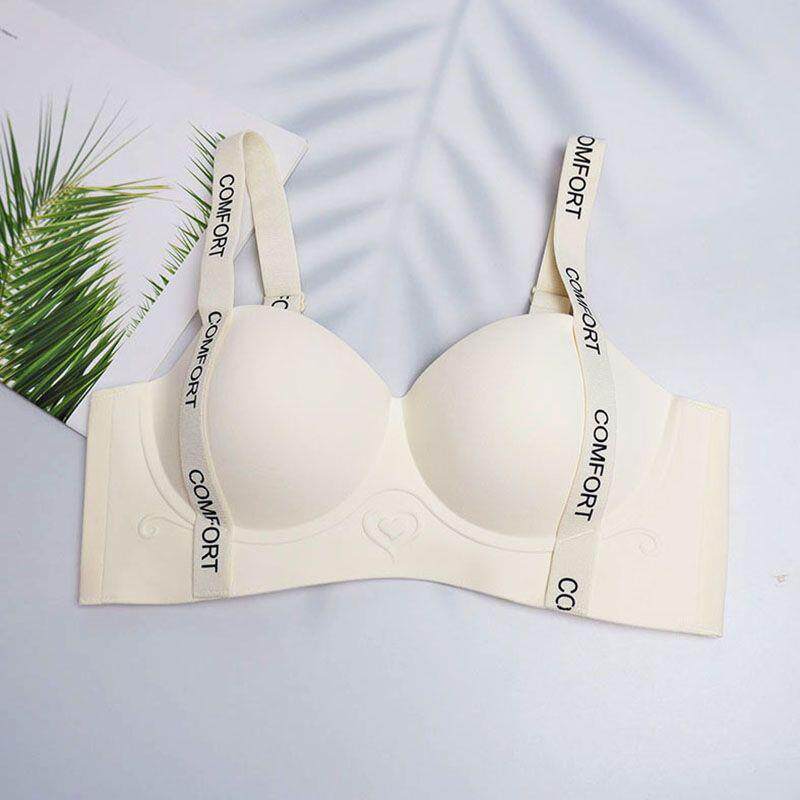 潮玩娃衣 无钢圈无痕内衣女提拉上托收副乳小胸聚拢显大调整型少女文胸套装