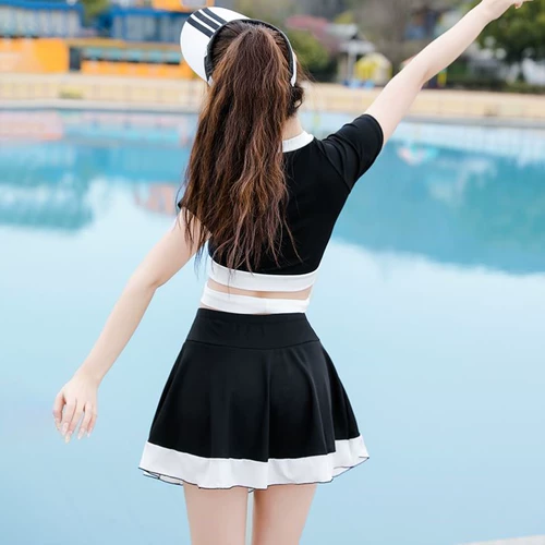 Раздельный купальник для школьников, изысканный стиль, подходит для подростков, для средней школы, 15 лет