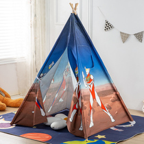 Hotel childrens cartoon parent-child room tent indoor game house princess boys and girls small house castle bed separation artifact