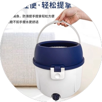 German spin mop household 2024 new style hand-wash-free spin-dry and dehydrate round single-barrel one-mop clean dry and wet separation