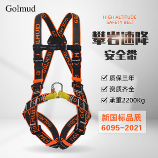 Gorm Full-Body Five-Point Safety Harness Rock Climbing and Rappelling Safety Harness National Standard High-Altitude Safety Harness Set Gm3614