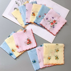 Women's Antique Classic Handkerchief, Old-Fashioned Nostalgic Small Handkerchief, Square Scarf, Wedding Handkerchief, Portable
