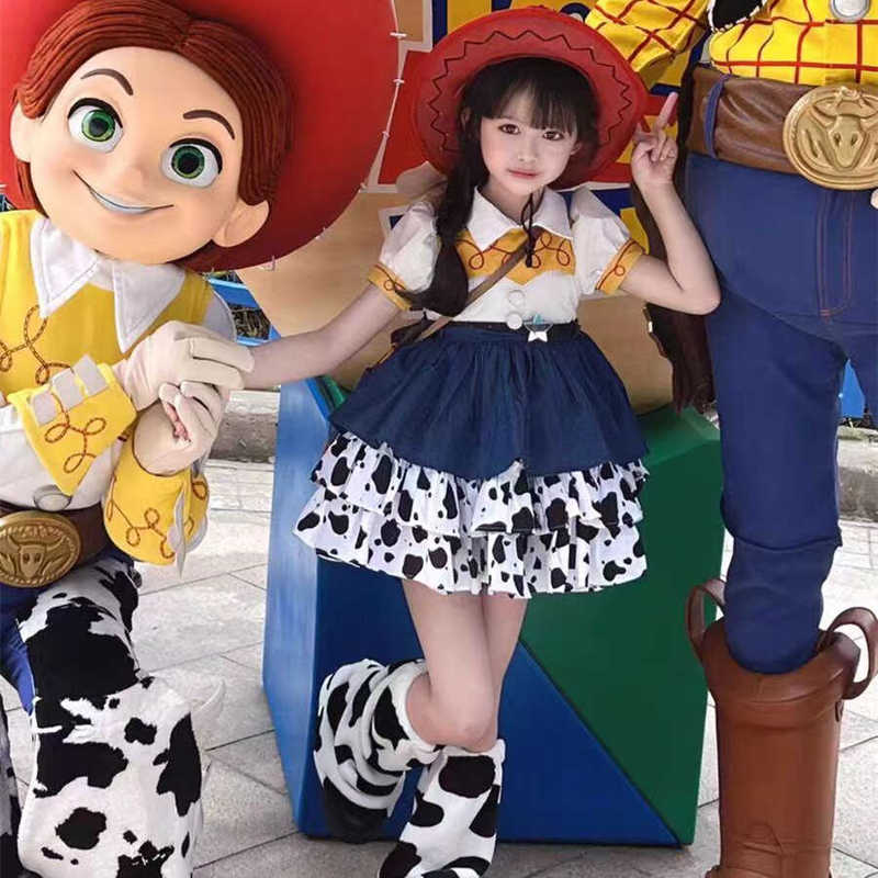 Toy Story Disney Trish Cosplay Princess Dress Kidsren's Dress Cos Costume Lolita Dress