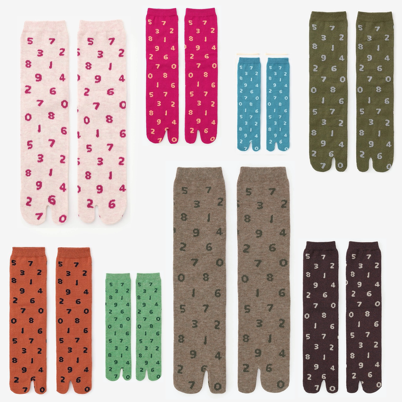 [Now-Full 2 ] Sousou Digital Split-Toe Socks Japanese-Style Two-Toe Socks Tabi Socks Flip-Flops Socks