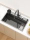 Jomow Single-Slot Stainless Steel 304 Kitchen Sink, Large Single-Slot Undermount Sink, Thickened Dishwashing Sink for Washing Vegetables