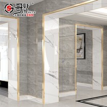 Slate door cover edged pass balcony minimalist stainless steel aluminum alloy tile border line TV background wall