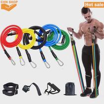 11pcs Resistance Band Gym Equipment Rubber Exercise Band