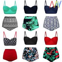 Women Swimwear Bikini Swimsuit Suit Sexy High Waist Swim 02
