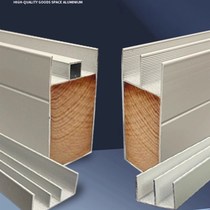 Ceramic tile stove extra thick column edge sealing slot aluminum brick clip integrated cabinet white aluminum alloy square tube complete set