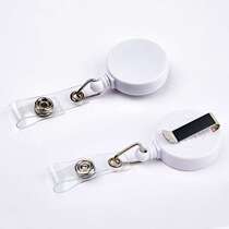 3 2CM smooth surface easy to pull retractable buckle lanyard buckle metal back clip chest card easy to pull buckle