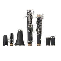 Western wind instrument black bakelite B flat clarinet Behm style 17 key clarinet student practice instrument
