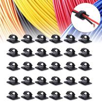 30pcs Self-adhesive Wire Clips Car Cable Clip Fixer Holder R