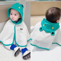 Cloak baby cloak autumn and winter outdoor clothing baby childrens windproof windbreaker shawl girls coat spring and autumn boys