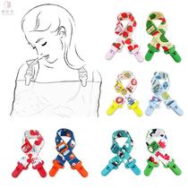 Baby adjustable handkerchief clip baby saliva towel clip halter hat anti-falling clip adult neck wrap clip tissue paper clip