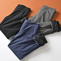 C cotton filling knob elastic bird factory outdoor lightweight windproof warm straight casual pants for men