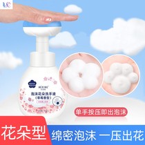 Press-type two-hand refill press bottle childrens hand sanitizer foam wash basin printing household