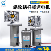 DC reduction motor worm gear reducer 12V 24V high power variable speed motor