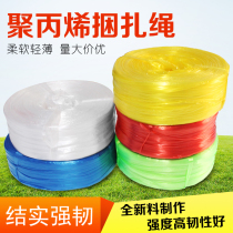 New material colorful packing rope tied torn end with plastic rope nylon strapping packaging rope tie grass ball rope