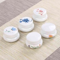 ml ceramic small screw mouth silicone sealed liquid jar paste fragrance powder pill granule face cream rouge bottle