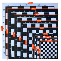 The wall-gluing chess board glass and board can be glued to any flat surface with magnets.