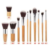 2024 Bamboo Handle Makeup Make Up Brush Set Cosmetic