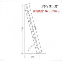 Wooden ladder bunk bed bedroom ladder high and low bed home straight ladder handrail solid wood attic ladder sold separately thickened