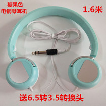 Electronic piano headphones for children school students practice electric piano headphones head-mounted candy-colored guitar headphones