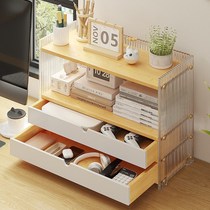 Desktop bookshelf storage rack desk desktop storage artifact dormitory desk multi-layer small shelf storage shelf