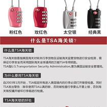 Travel customs clearance btsa customs lock suitcase backpack zipper gym cabinet anti-theft password lock mini padlock
