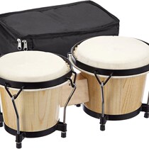 Solid wood sheepskin bongo drum set drum set 6 inches 7 inches 7 inches 8 inches comes with wrench