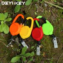 Easy-pull buckle anti-lost extension cord high resilience easy-pull key chain retractable key chain elastic drawstring