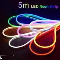 Neon LED Light Strip Flexible Silicone Set 5M 600 Lights Emb