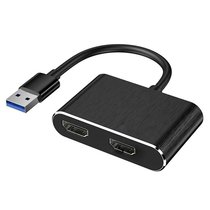 USB 3 0 to Dual HDMI-Compatible USB 3 0 PD Converter 3 in 1