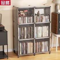 Vinyl record rack 12-inch vinyl storage rack album old record CD cabinet bookcase disc classification display cabinet