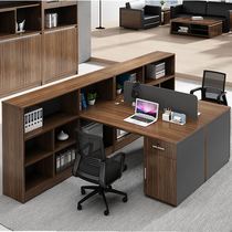 Pin board type high cabinet desk 2 4 6 person staff desk financial table and chair screen booth staff work station
