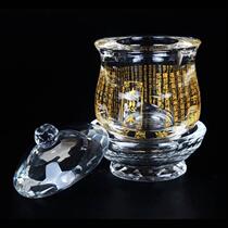 l The pure offering cup in the Buddhist hall is painted with gold the Great Water Sadness Holy Water Cup the crystal offering cup for the Buddha the pure water cup the bottle the curse the Buddhist utensils M