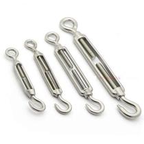 304 stainless steel flower basket screw open body turnbuckle wire rope tensioner open body turnbuckle bolt nut