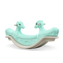 Kindergarten double animal seesaw childrens indoor household baby plastic wooden horse rocking horse seesaw rocking horse