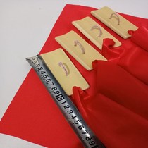 Square Dance Red Silk Professional Bamboo Board Allegro Castanets (A Pair of 4 Pieces) Dance Fingerboard Childrens Allegro Toys