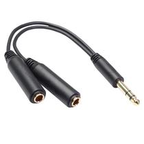6 35 mm Male To 2 6 35 mm Female Adapter Cable 1 4 6 35mm Pl