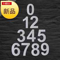 House number plate villa home company outdoor 304 stainless steel community 14th floor digital number sign package