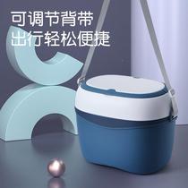 Baby bottle storage box drain rack baby tableware organizer box drying rack with lid dust box portable supplies