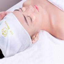Skin management bag headscarf customized logo beauty salon supplies Korean towel Velcro headband embroidered words