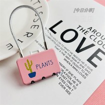 Code lock small mini thin wire code lock padlock student dormitory gym cabinet code lock luggage lock