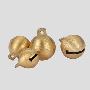 Cow and Sheep Bells, Brass Round Bells for Medium and Large Dogs, Super Loud Thickened Bells for Large Dogs and Hunting Dogs