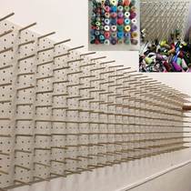 Sewing thread rack solid wood pagoda thread household coil rack can hold 96 axis sewing storage layer rack thread support wall hanging