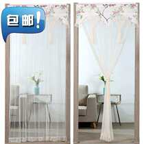 Bedroom r bedroom kitchen bathroom partition curtain half curtain summer season lace door curtain no punching household mosquito screen